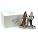 Coalport Roaring Twenties Girl Talk figure group, modelled by Peter Holland with box, 31.5cm