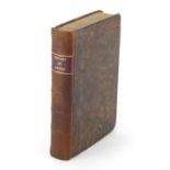 Ancient and Modern History of Lewes and Brighthelmston, late 18th century leather bound hardback