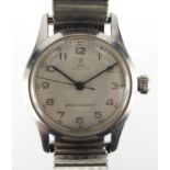 Gentleman's stainless steel Tudor Oyster wristwatch, the case numbered 5542 4453, 3.1cm in