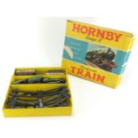 Hornby O gauge tin plate model railway, No.31 passenger set with box : For Further Condition Reports
