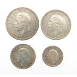 George V 1935 Maundy money four coin set :For Further Condition Reports Please Visit Our Website