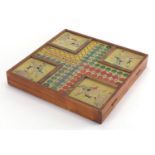 19th century French games compendium, with folding board :For Further Condition Reports Please Visit