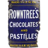 Vintage Rowntree's Chocolates and Pastilles enamel advertising sign, 101cm x 75.5cm :For Further