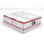 As new boxed Swiss twelve piece chrome cookware set : For Further Condition Reports Please Visit Our