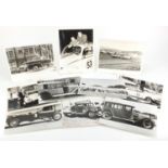 Vintage black and white stage photographs including Monte Carlo or Bust, Herby and Boys World,