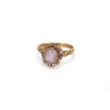 9ct gold amethyst ring, size P, approximate weight 2.5g : For Further Condition Reports Please Visit