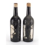 Two bottles of Warres vintage 1963 port : For Further Condition Reports Please Visit Our Website