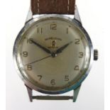 Gentleman's Favre-Leuba wristwatch, the case numbered 61124, 3.3cm in diameter :For Further