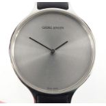 George Jensen Bath design stainless steel wristwatch, numbered 001328, 4cm in diameter :For