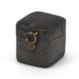 Georgian shagreen ring box :For Further Condition Reports Please Visit Our Website