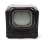 Art Deco brown Bakelite Bush television receiver, 38.5cm high :For Further Condition Reports
