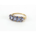 9ct gold purple stone ring, size O, approximate weight 2.4g : For Further Condition Reports Please
