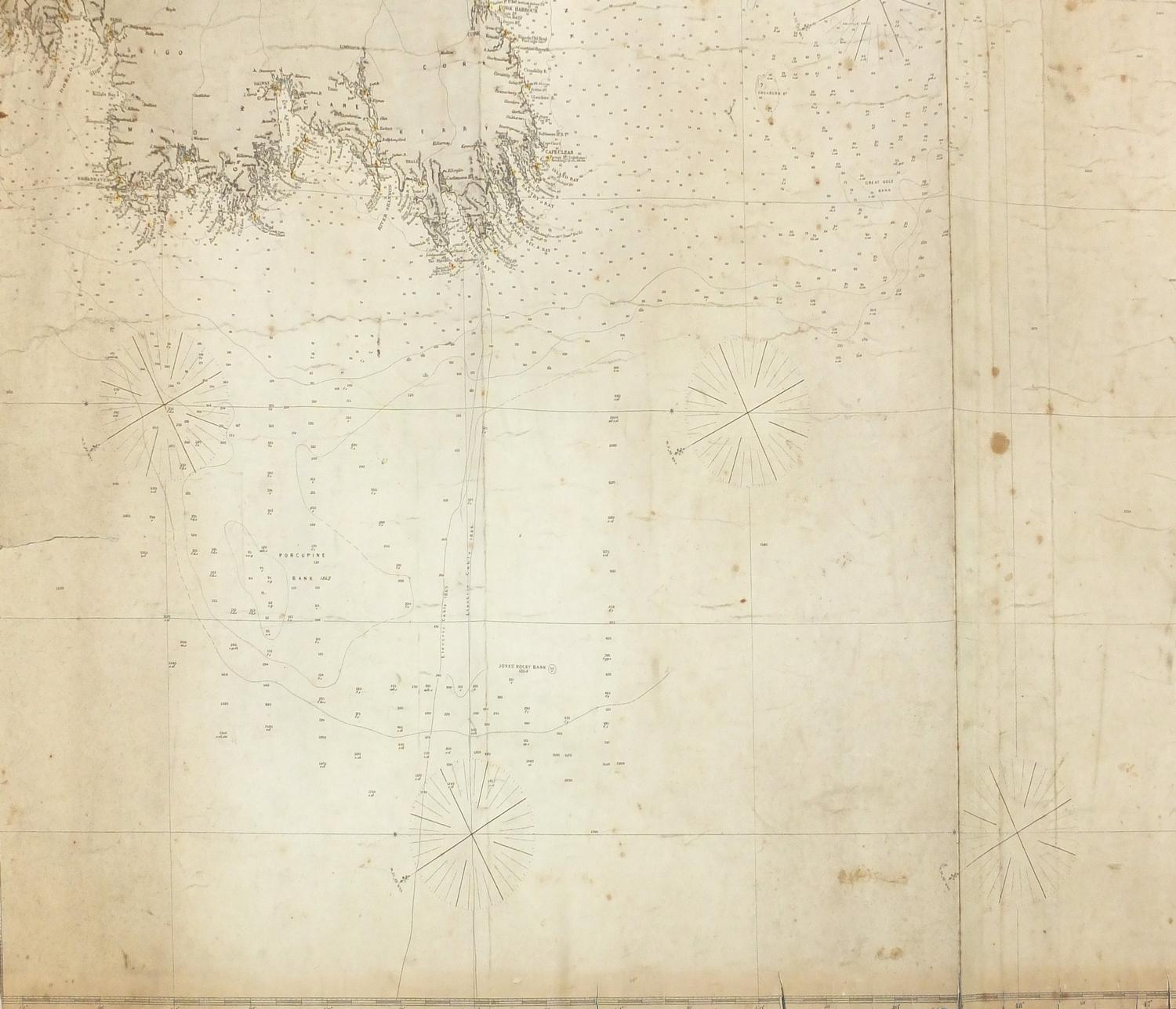 Three 19th century Nautical Charts comprising The North Sea drawn by J S Hobbs published by - Image 17 of 19