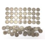 British pre decimal pre 1947 two shillings, approximate weight 685.0g : For Further Condition