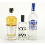 Three bottles of Liqueur including Rye Juuri whisky and Brugal extra dry rum : For Further Condition