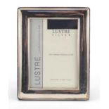 Rectangular silver easel photo frame, by Carrs, 16cm x 12.5cm : For Further Condition Reports Please