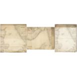 Three 19th century Nautical Charts comprising Kattegat compiled from recent Danish surveys published
