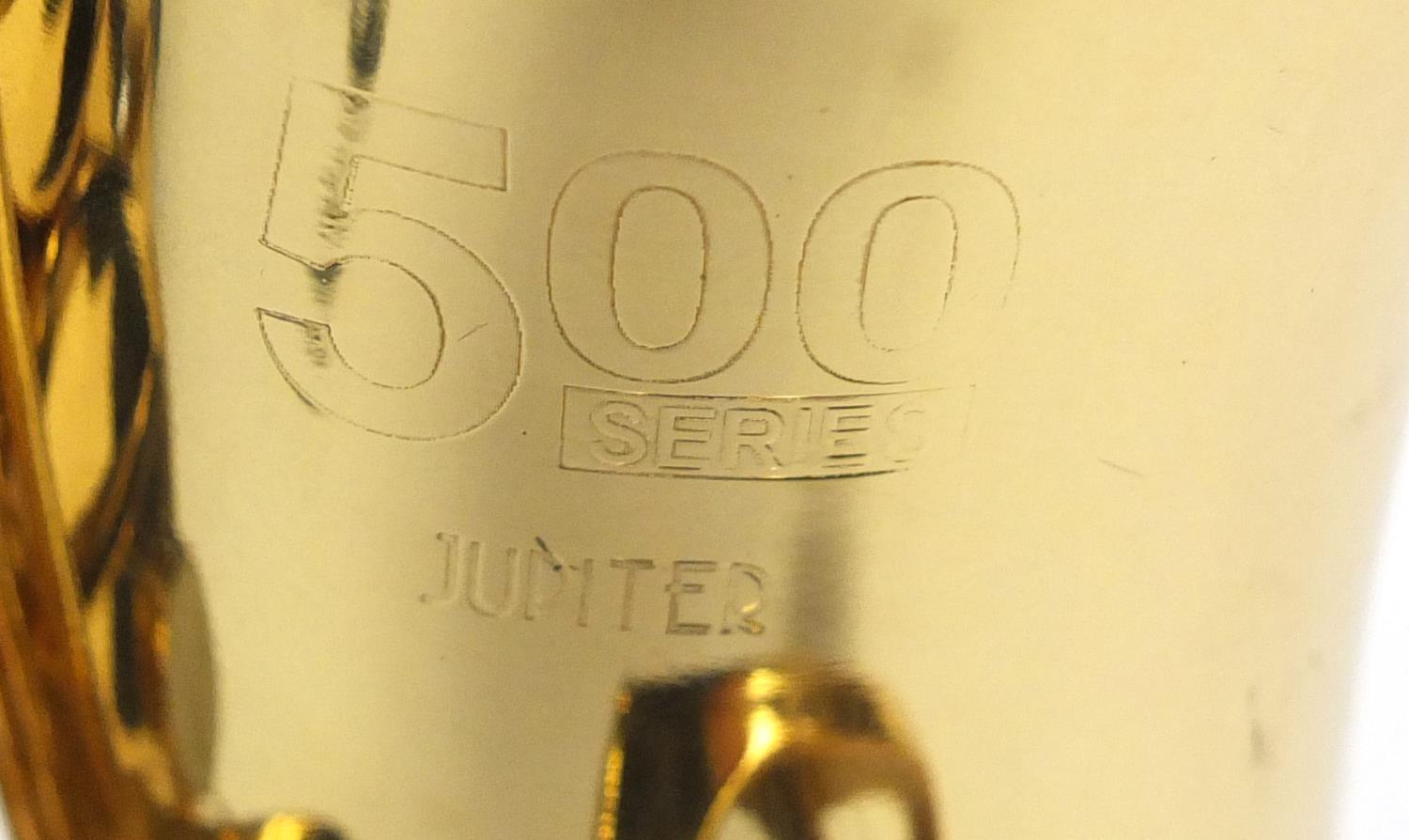 Jupiter 500 series brass saxophone, with Mother of Perl keys and fitted case, numbered 101116, - Image 7 of 10