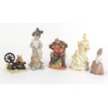 Collectable figures and figurines including Royal Doulton Falstaff HN2054, Queen of the Ice