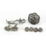 Georgian and later cut steel jewellery including brooches, earrings and buttons : For Further