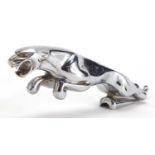 Vintage chrome Jaguar car mascot, numbered 7100911, 19.5cm in length :For Further Condition