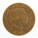 George III 1817 gold half sovereign :For Further Condition Reports Please Visit Our Website