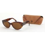 Pair of vintage Persol tortoiseshell design sunglasses, with case : For Further Condition Reports