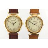 Two gentleman's Gieves & Hawkes dress watches, 3.1cm in diameter : For Further Condition Reports