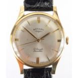 Gentleman's 9ct gold Rotary Incabloc wristwatch, 3cm in diameter : For Further Condition Reports