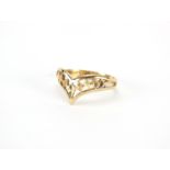 9ct gold herringbone ring, size R, approximate weight 2.0g : For Further Condition Reports Please