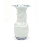 Large Chinese blue and white porcelain dragon vase, 61cm high : For Further Condition Reports Please