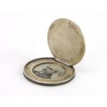 Novelty 19th century trade dollar secret coin locket, 4cm in diameter, approximate weight 21.8g :For