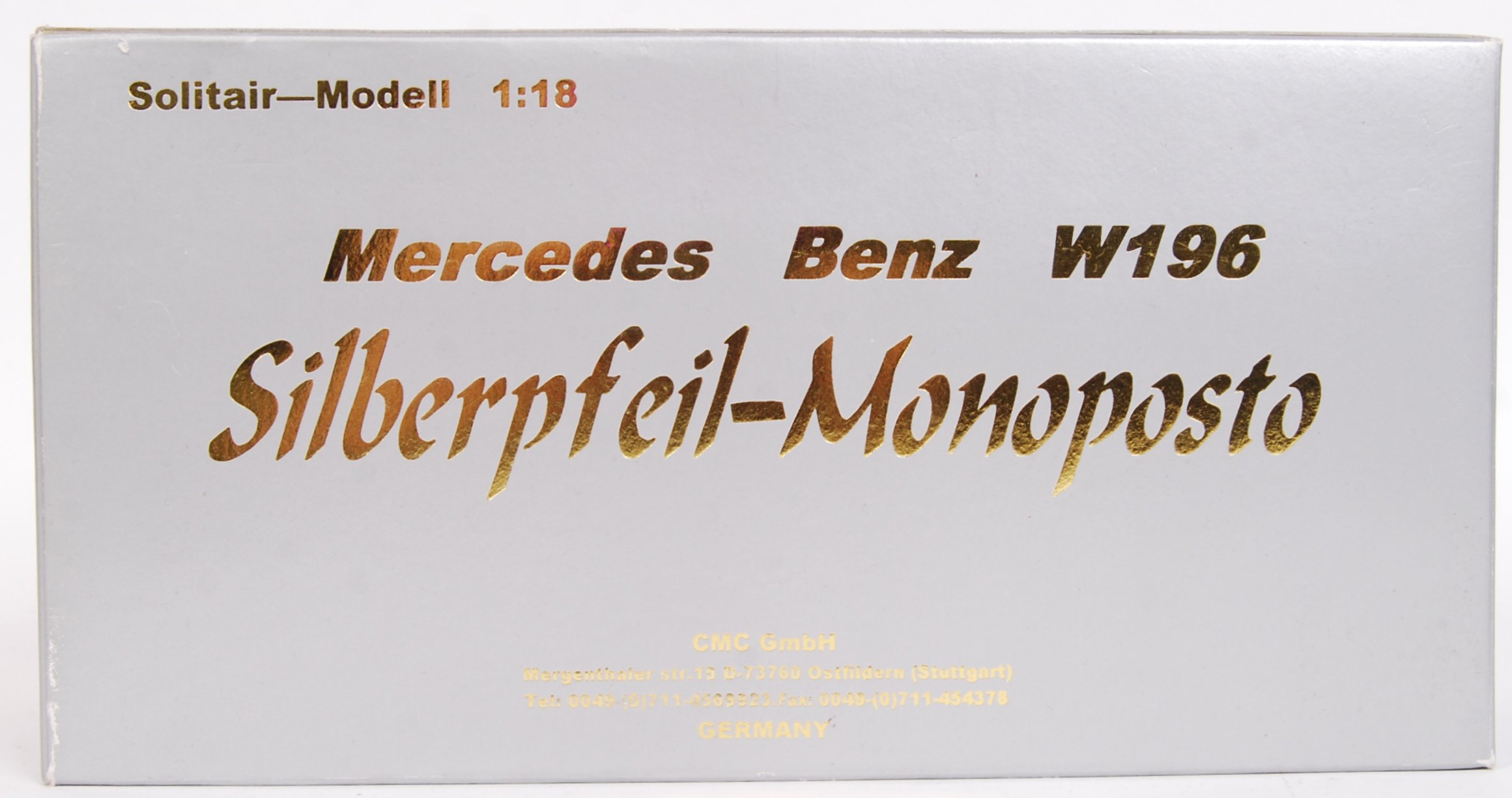 CMC MODELS SOLITAIR MODEL MERCEDES BENZ W196