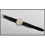 A vintage 20th century gentleman's Omega Geneve Swiss made wristwatch having baton numerals with