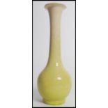 A 19th century Chinese baluster vase. The bulbous body having a waited neck with flared trumpet rim.