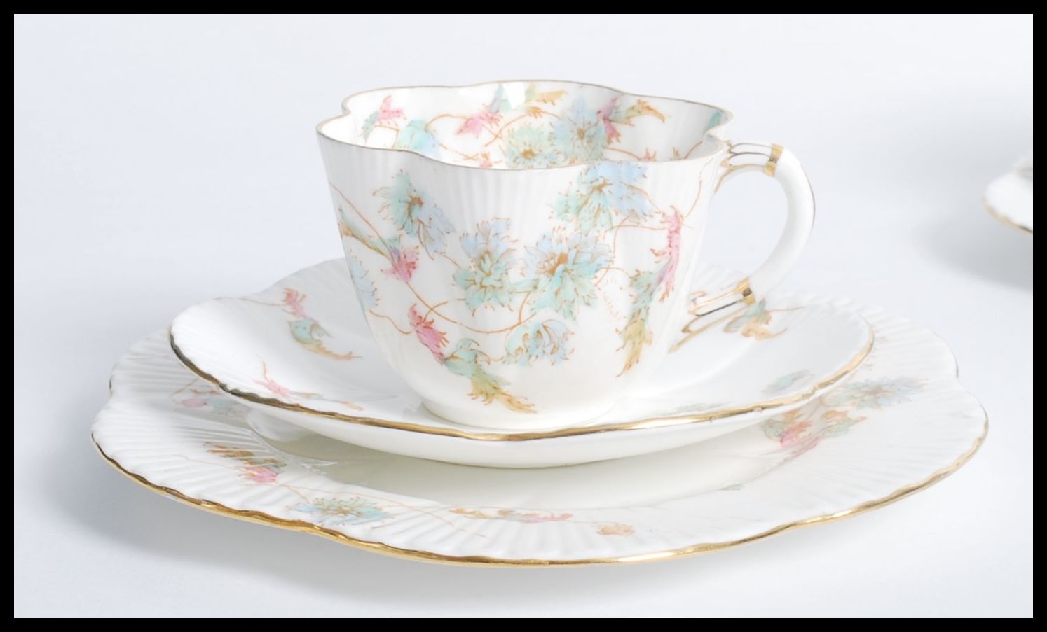 A 19th century Victorian Charles Wileman for Foley bone china ( pre Shelley ) six person tea service - Image 10 of 18