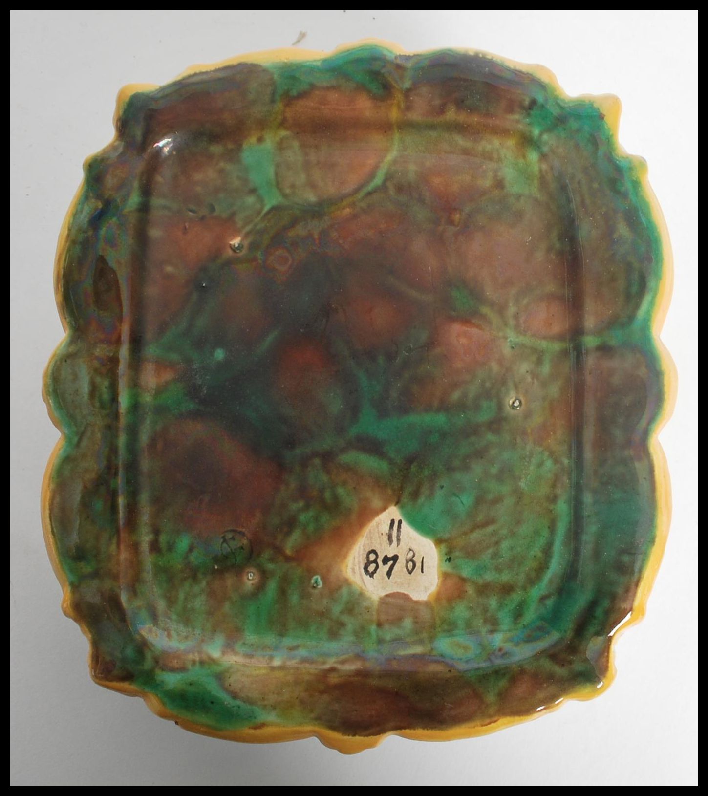 A 19th century George Jones majolica Sardine Dish base circa 1870's. Lacking cover, the dish - Image 6 of 6