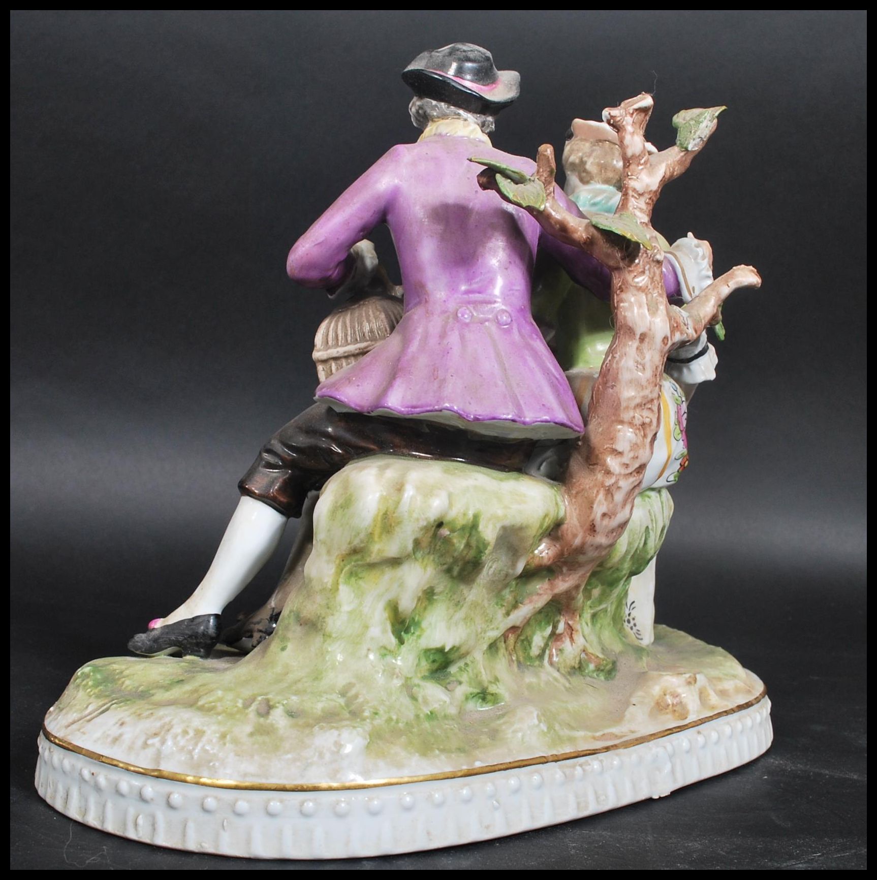 A 19th century Wilhelm Rittirsch German diorama figure group. The figurine depicting a family with - Image 4 of 9