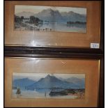Aaron Edwin Penley (1807-1870),  A pair of watercolour paintings signed by the artist and dated