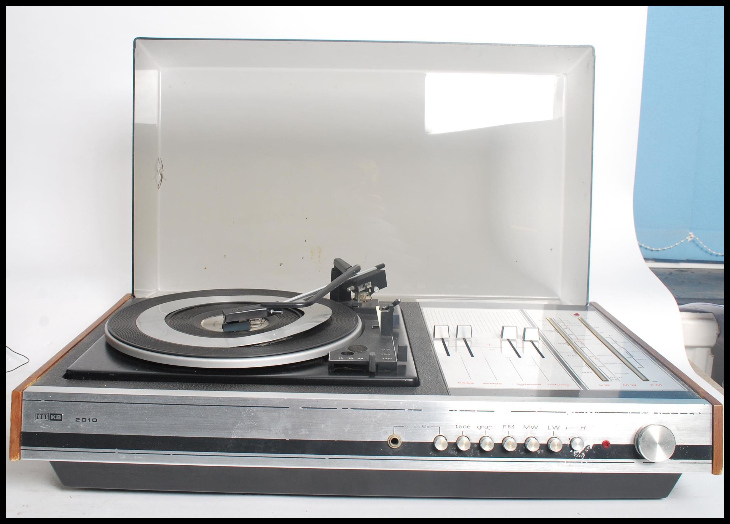 A vintage / retro 20th century stereo record player. ITT KB unit stereo, model KA.2010 with a BSR - Image 4 of 5