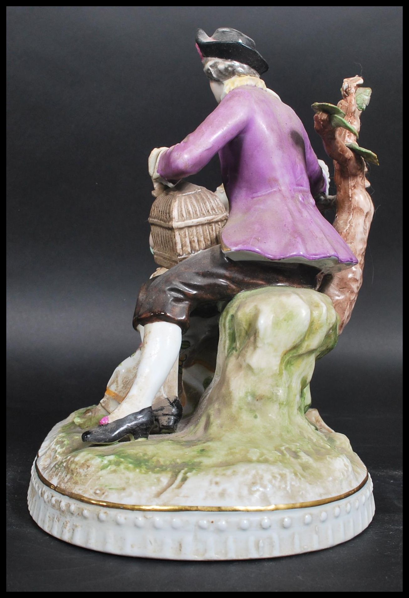 A 19th century Wilhelm Rittirsch German diorama figure group. The figurine depicting a family with - Image 3 of 9