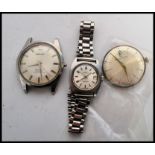 A vintage Gents Seiko Sea Horse Diashock 17 Jewel wristwatch lacking strap together with a vintage