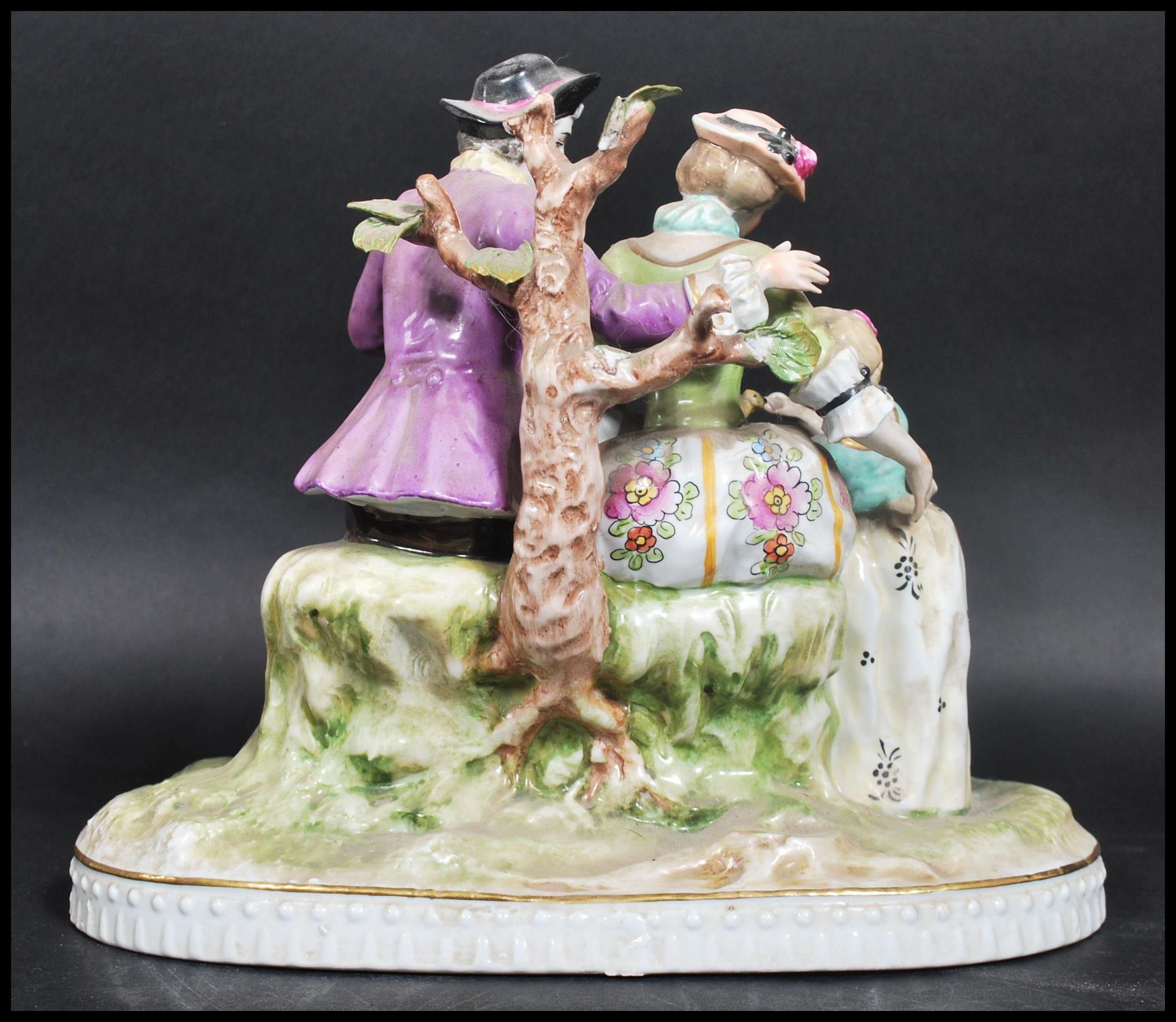 A 19th century Wilhelm Rittirsch German diorama figure group. The figurine depicting a family with - Image 5 of 9