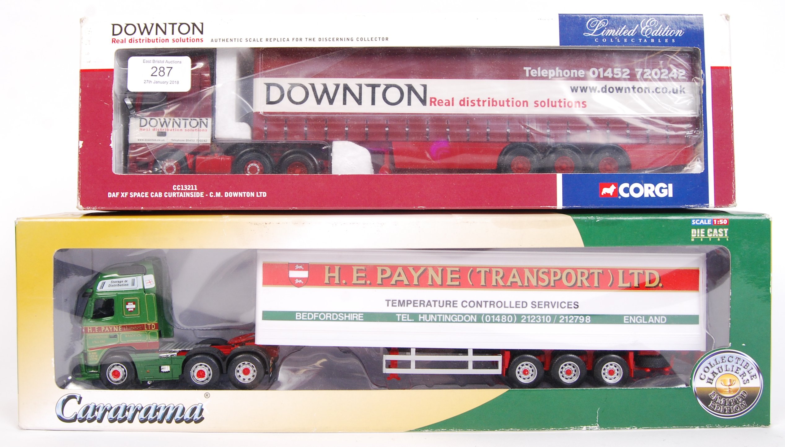 CORGI & CARARAMA DIECAST COMMERCIAL LORRIES