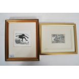 Hilary Paynter - A framed and Artists Proof wood e