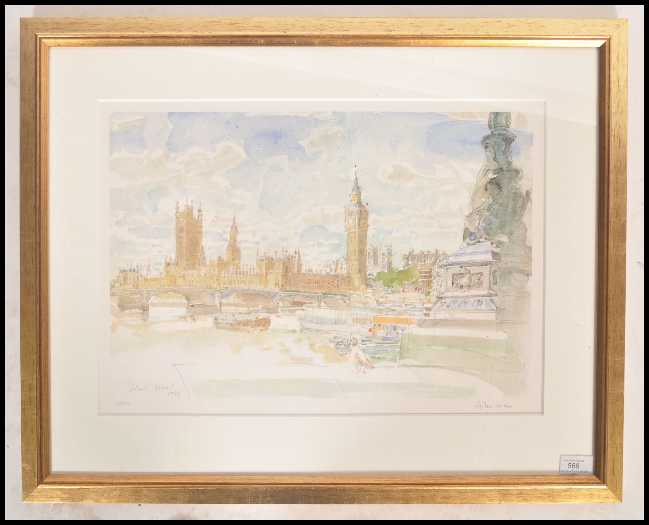 John Stanton Ward RA (1917-2007) A framed and glaz