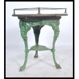 A believed 19th century Brittania tavern pub table believed to have come from a ship. The cast