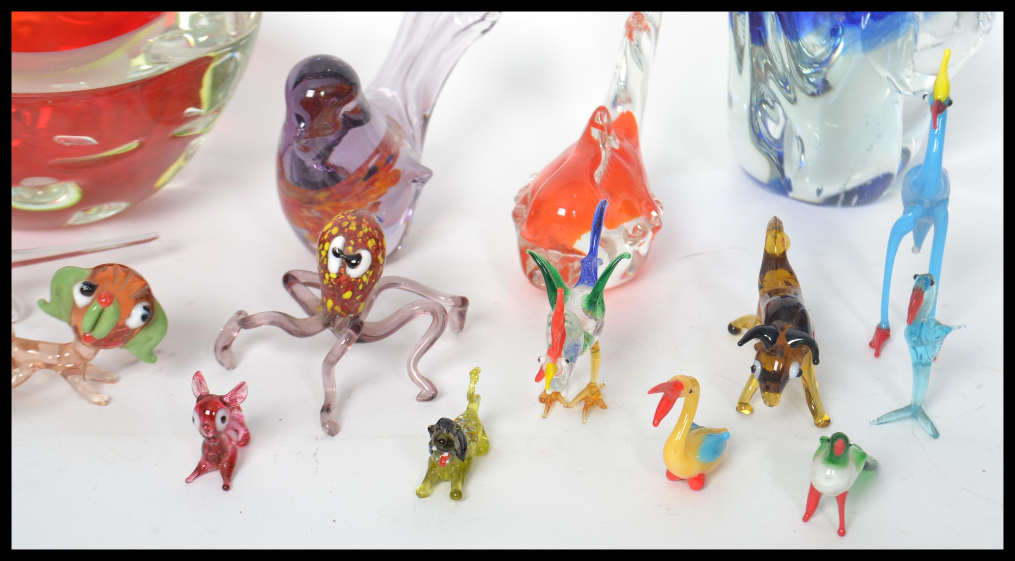 A collection of 20th century studio glass animals to include mostly Murano. Highest measures 16.5 - Image 3 of 8