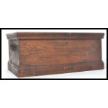 An early 20th century engineering work box / chest having a fitted interior with metal plaque to the