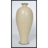 A Chinese believed Yaozhou ware, Shaanxi province, China vase of baluster form with decorated